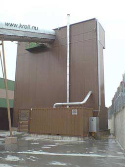 uppvärmning cement silos Tyska Kroll varmluftspanna värmepanna cement cilos