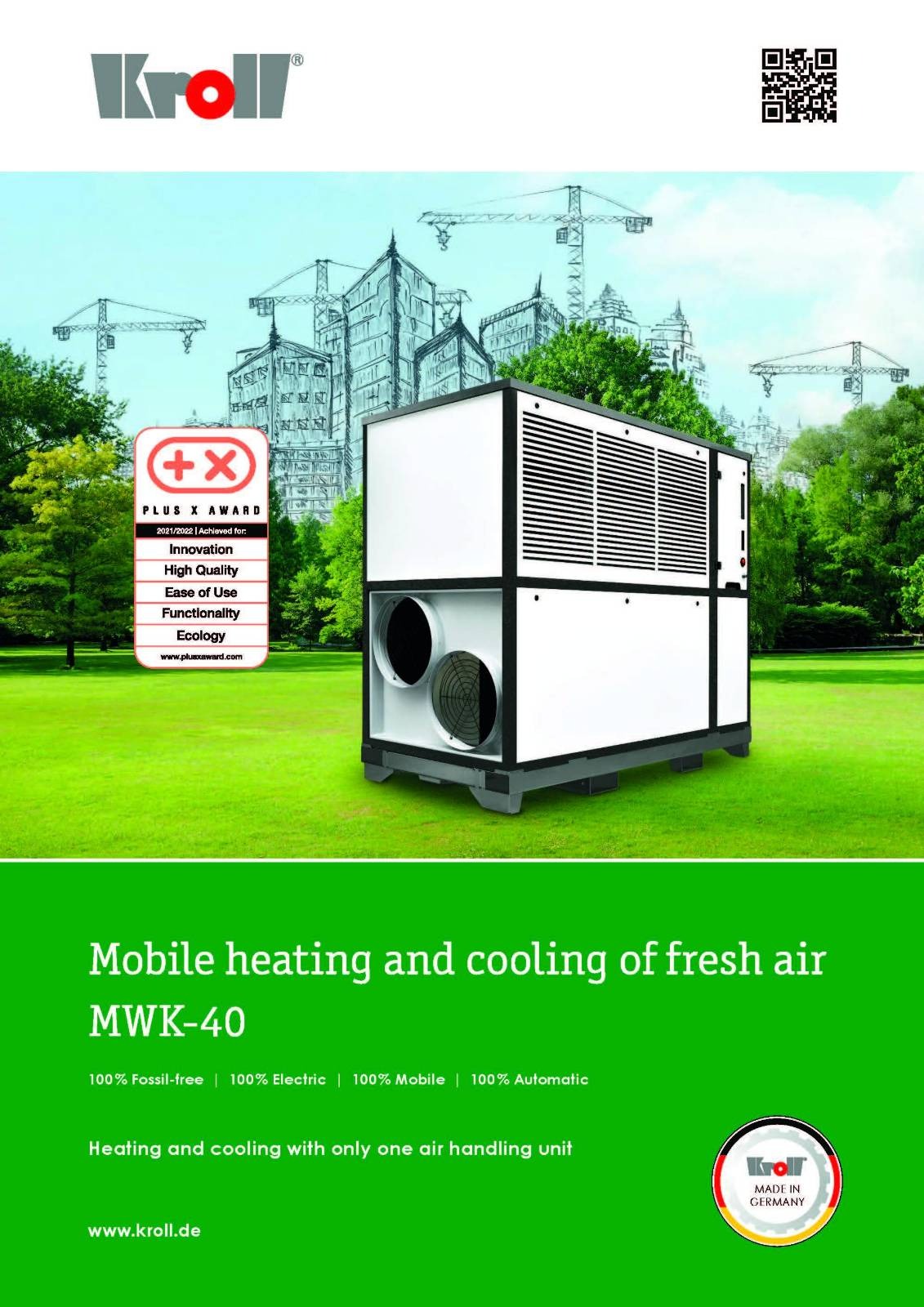 Kroll Energy Heating Cooling Combination MWK 40 TT